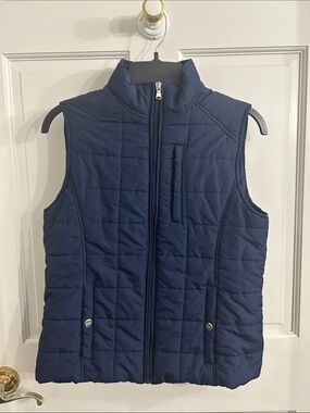 Lauren Ralph Lauren Navy Blue Quilted Puffer Vest